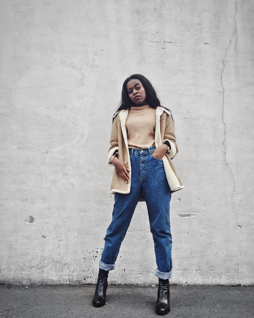 cuffed jeans with booties