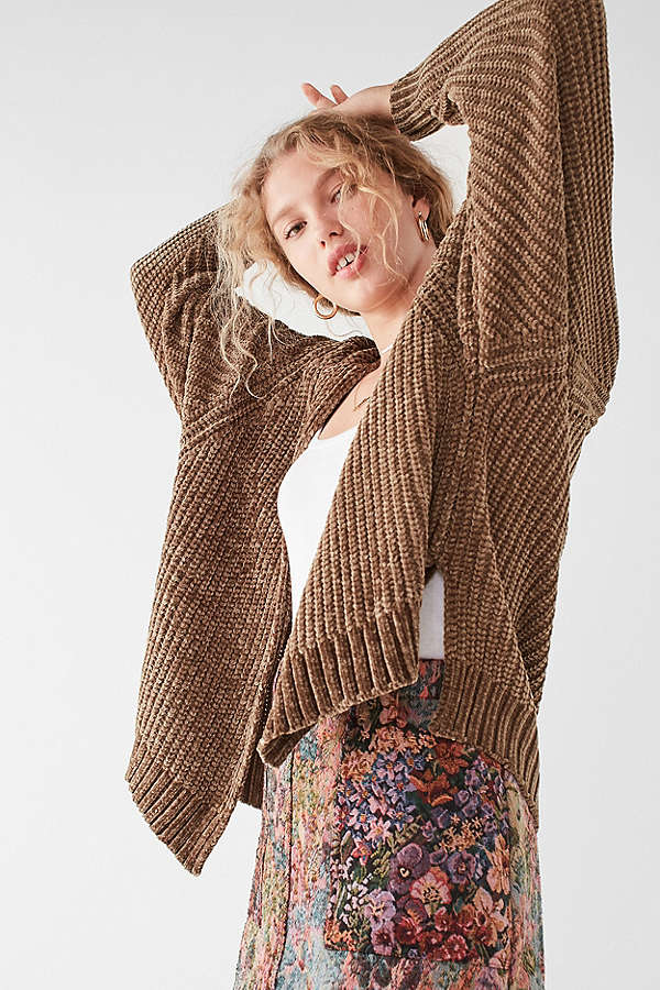 chenille cardigan