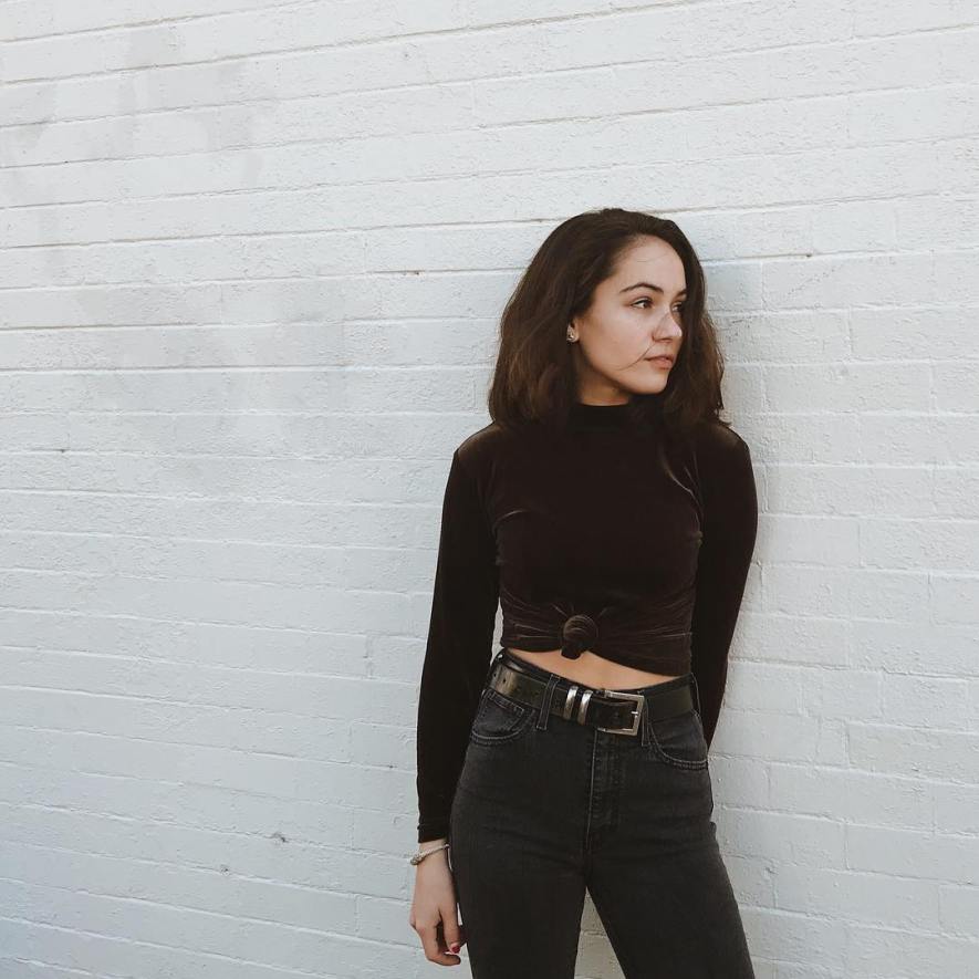 velvet crop top