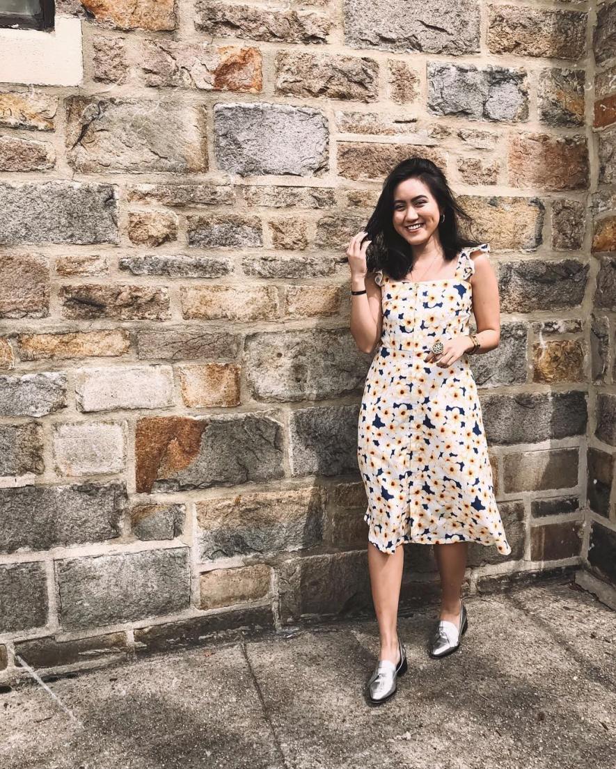 Floral Midi Dress Kentucky Derby Outfit