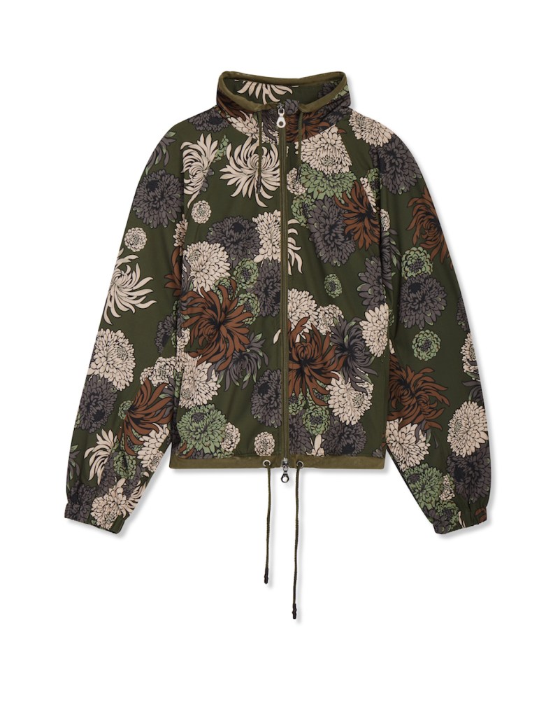 JoyLab Chrysanthemum Floral Print Boxy Raglan Jacket ($35)