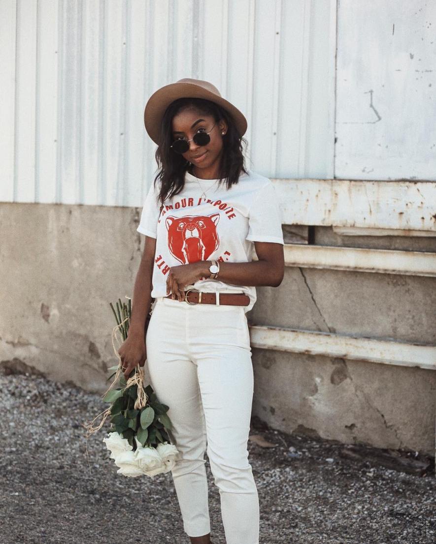 all white outfit