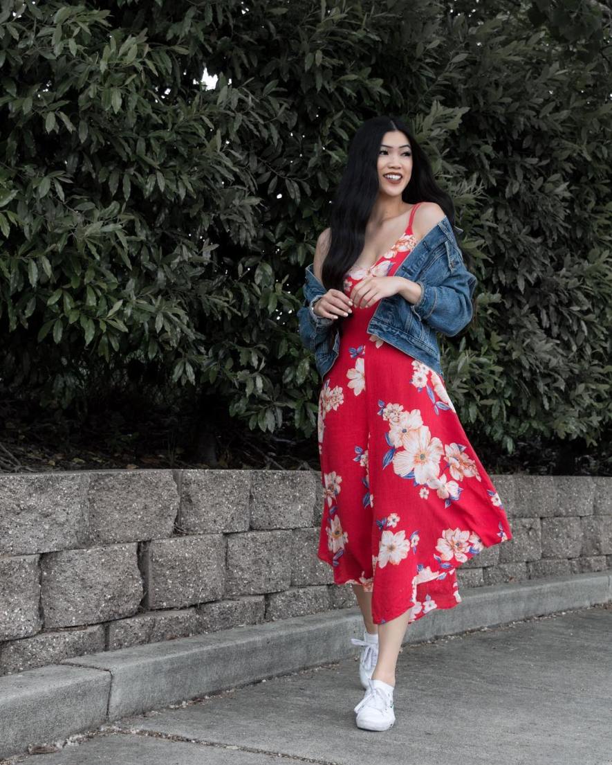 Fourth Of July Floral Outfit