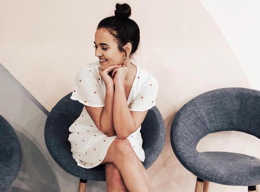 All White Dress and Sneakers Outfit